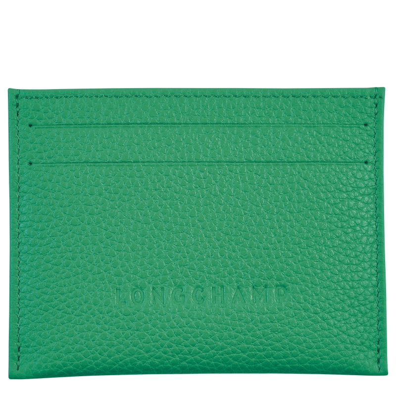 long champ Le FoulonnÉ Leather Női Kártyatartó Zöld | HUNW8501