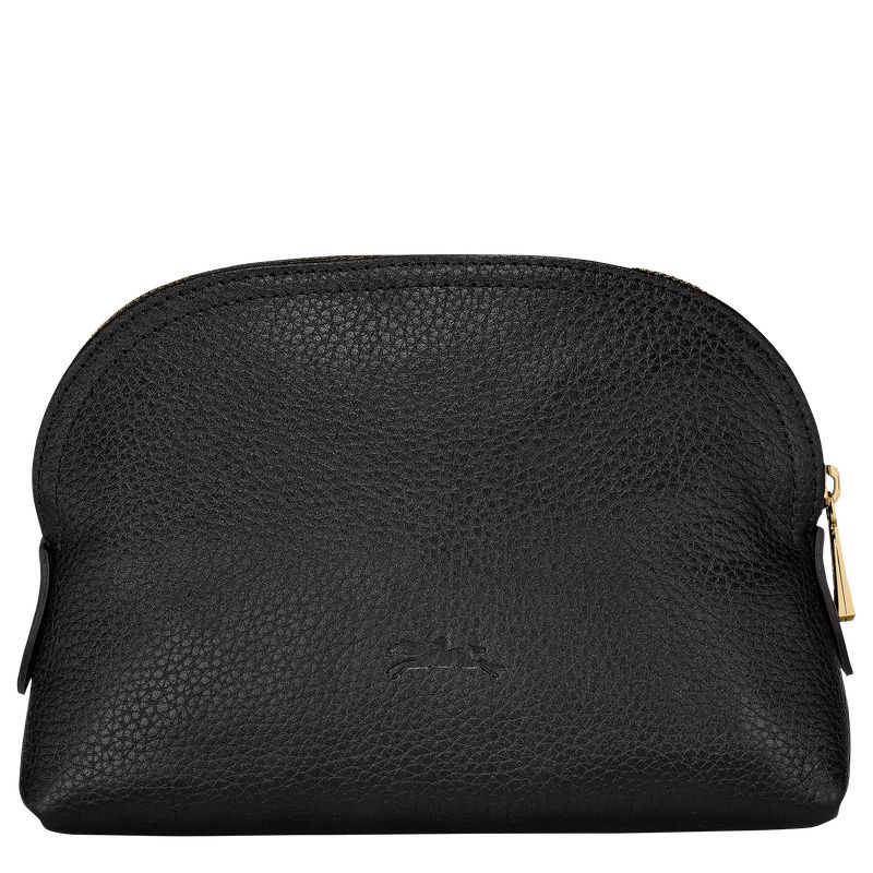 long champ Le FoulonnÉ Leather Női Pouches Fekete | HUEB8474