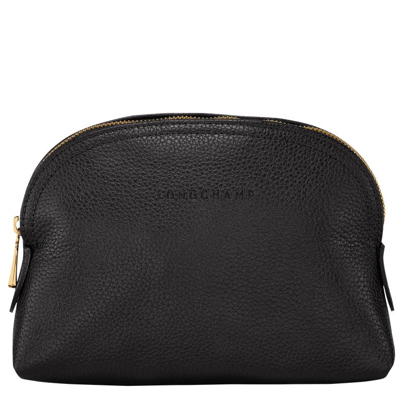 long champ Le FoulonnÉ Leather Női Pouches Fekete | HUEB8474