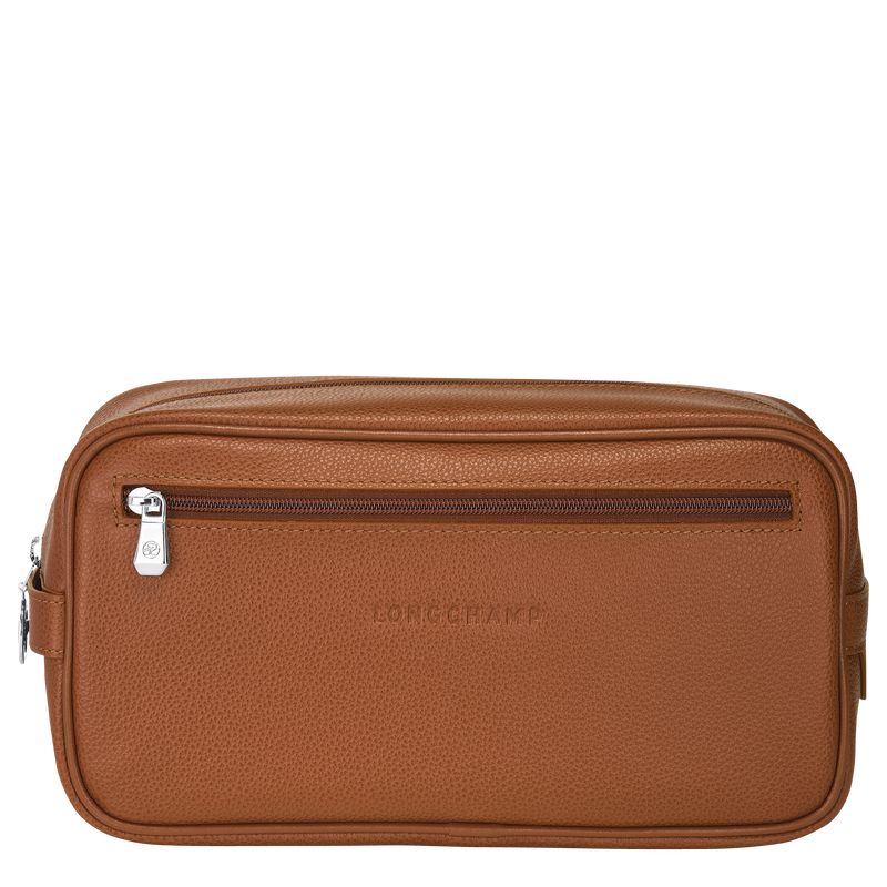 long champ Le FoulonnÉ Leather Női Toaletttáskák Caramel | HUSG8205