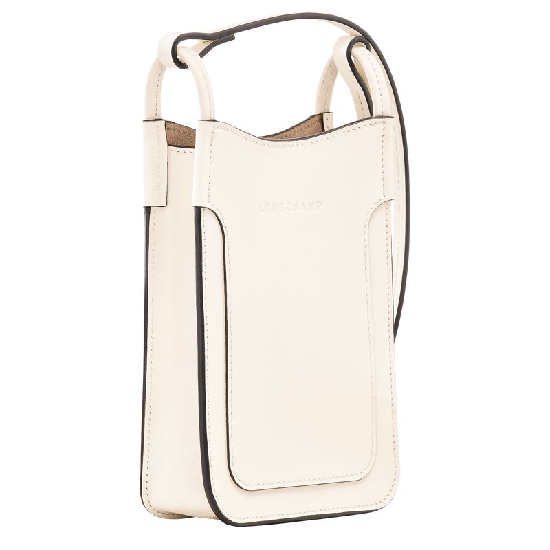 long champ Le FoulonnÉ Leather Női Tok Ecru | HUNW8605