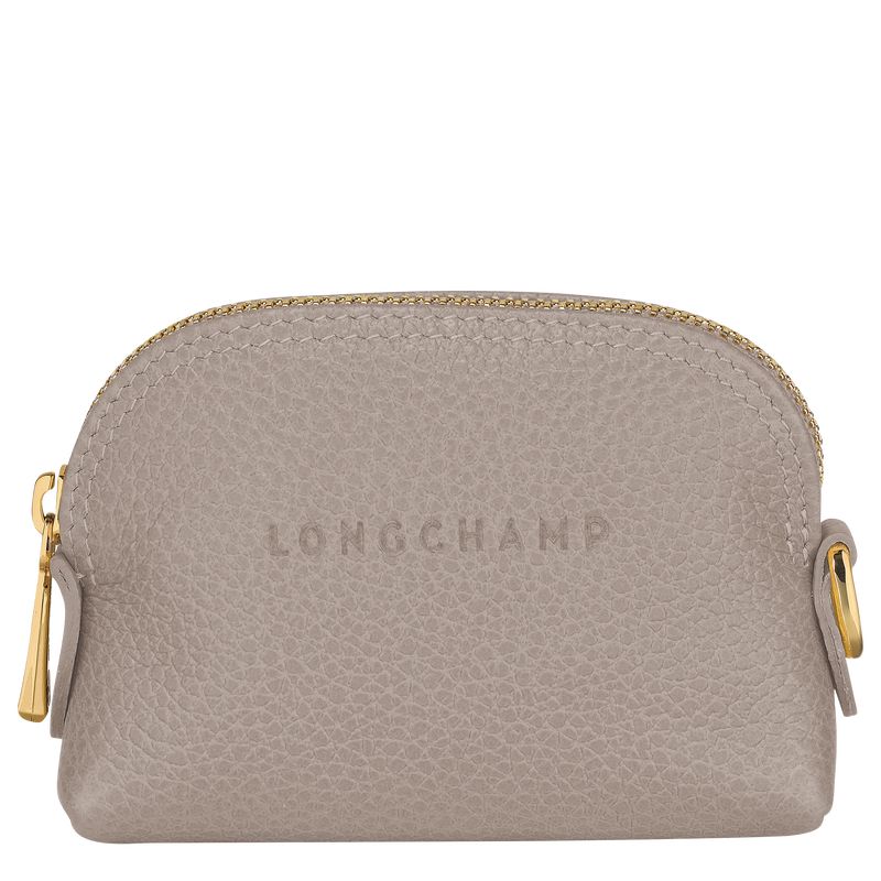 long champ Le FoulonnÉ Leather Női Érme Pénztárca Turtledove | HUZU8509