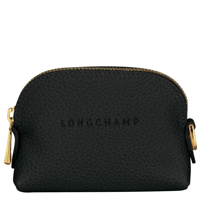 long champ Le FoulonnÉ Leather Női Érme Pénztárca Fekete | HUVR8506