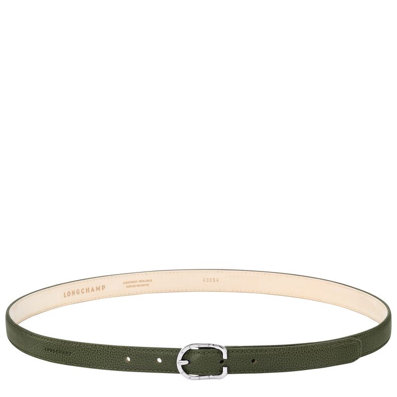 long champ Le FoulonnÉ Leather Női Öv Khaki | HUGS8046