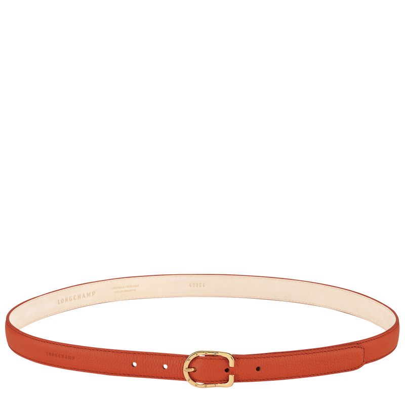 long champ Le FoulonnÉ Leather Női Öv Paprika | HUHA8024