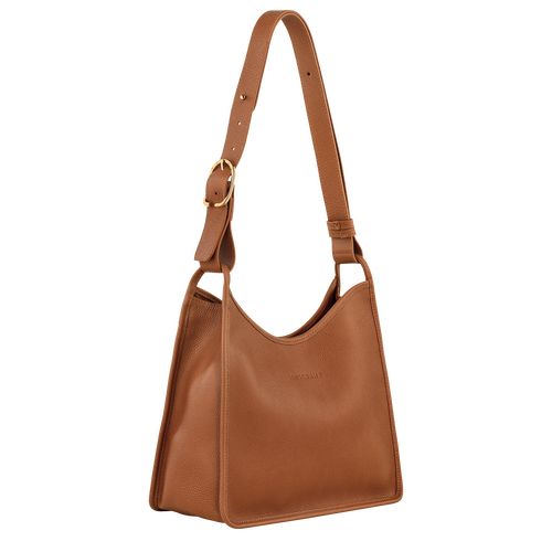 long champ Le FoulonnÉ M Hobo Leather Női Válltáskák Caramel | HUFD8827