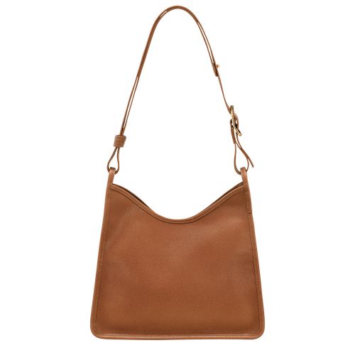 long champ Le FoulonnÉ M Hobo Leather Női Válltáskák Caramel | HUFD8827