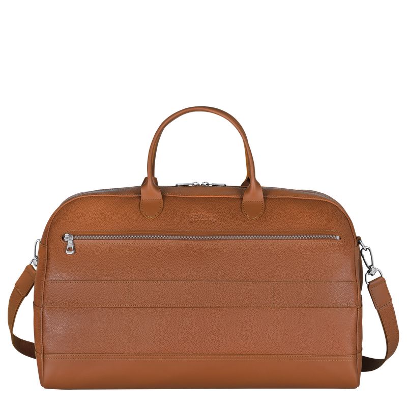 long champ Le FoulonnÉ M Leather Férfi Utazótáskák Caramel | HUQM7229