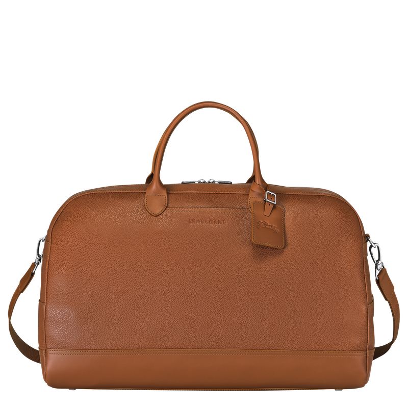 long champ Le FoulonnÉ M Leather Férfi Utazótáskák Caramel | HUQM7229