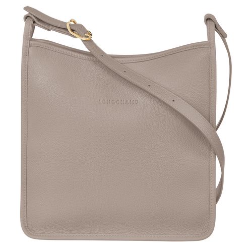 long champ Le FoulonnÉ M Leather Női Crossbody Táska Turtledove | HUPJ8935