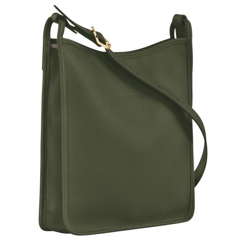 long champ Le FoulonnÉ M Leather Női Crossbody Táska Khaki | HUAH8934