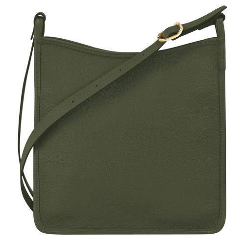 long champ Le FoulonnÉ M Leather Női Crossbody Táska Khaki | HUAH8934