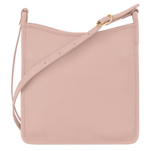 long champ Le FoulonnÉ M Leather Női Crossbody Táska Nude | HUDF8932