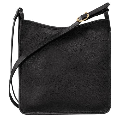 long champ Le FoulonnÉ M Leather Női Crossbody Táska Fekete | HUHA8929