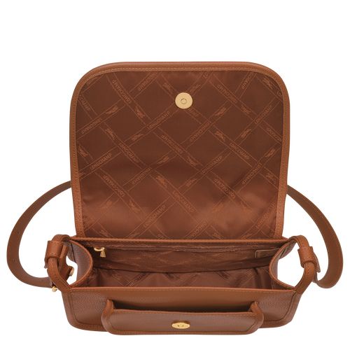 long champ Le FoulonnÉ M Leather Női Crossbody Táska Caramel | HUNW8920