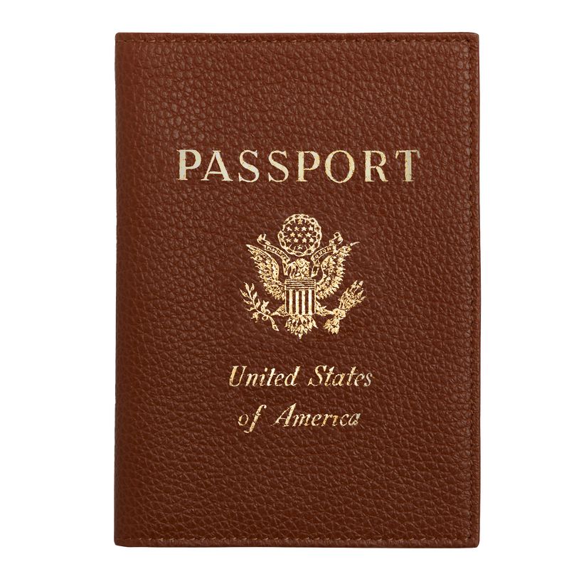 long champ Le FoulonnÉ Passport cover Leather Női Kiegészítők Caramel | HUFD8230