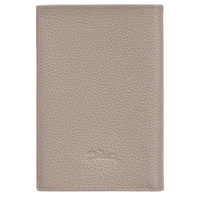 long champ Le FoulonnÉ Passport cover Leather Férfi Pouches Turtledove | HUTC7285