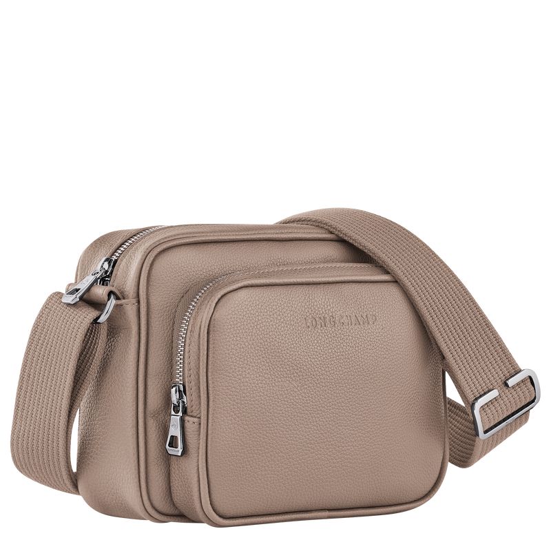 long champ Le FoulonnÉ S Camera Leather Férfi Crossbody Táska Turtledove | HUTC7588