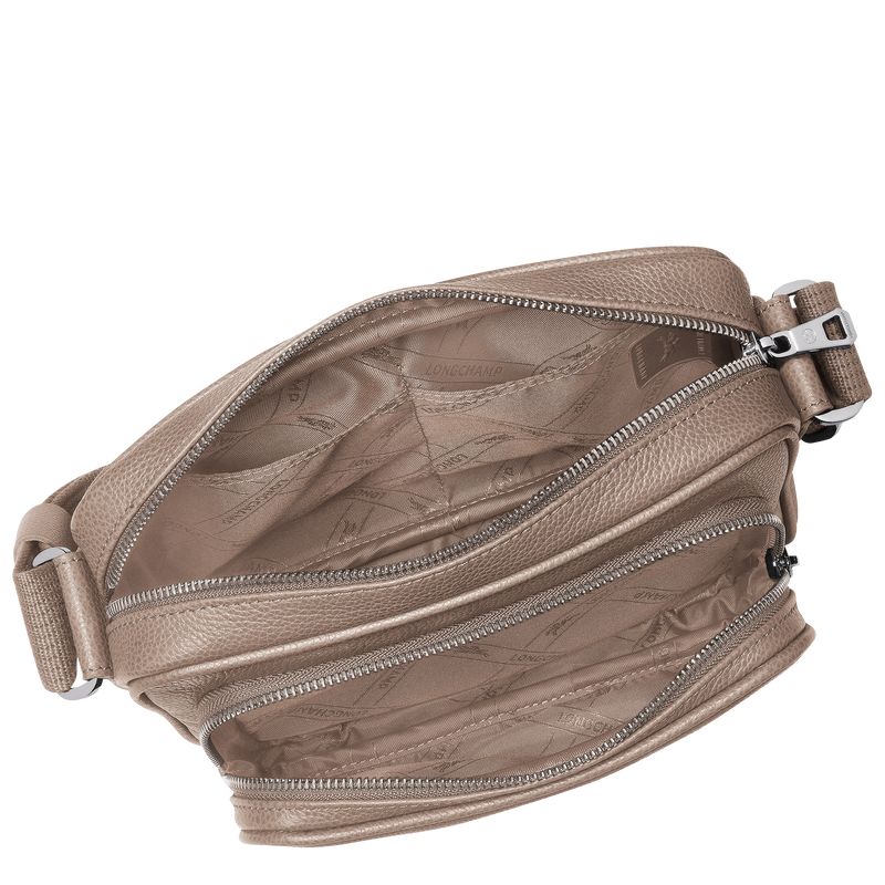 long champ Le FoulonnÉ S Camera Leather Férfi Crossbody Táska Turtledove | HUTC7588