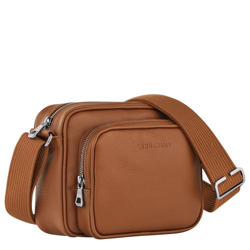 long champ Le FoulonnÉ S Camera Leather Férfi Crossbody Táska Caramel | HUSG7581