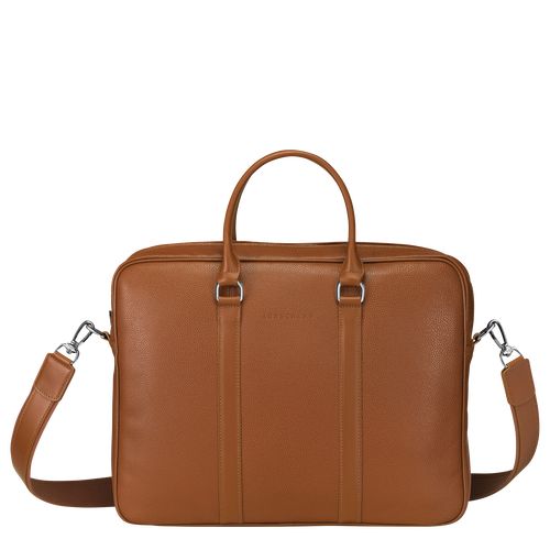 long champ Le FoulonnÉ S Leather Női Aktatáska Caramel | HUKO8650