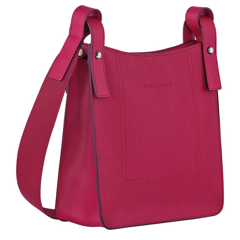 long champ Le FoulonnÉ S Leather Női Crossbody Táska Beetroot | HUNW8969