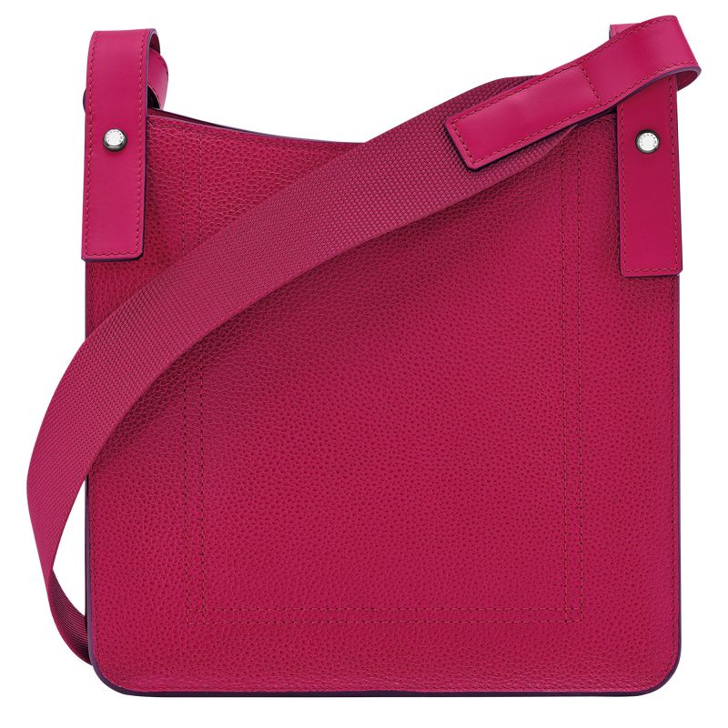 long champ Le FoulonnÉ S Leather Női Crossbody Táska Beetroot | HUNW8969