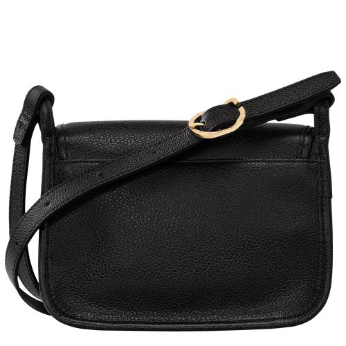 long champ Le FoulonnÉ S Leather Női Crossbody Táska Fekete | HUVR8915