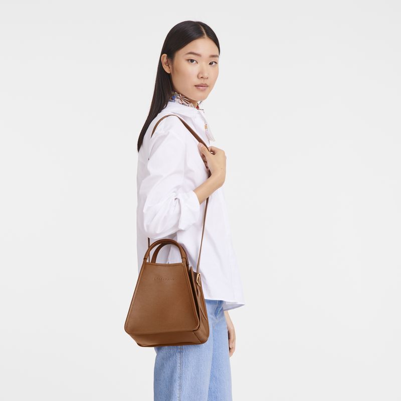 long champ Le FoulonnÉ S Leather Női Kézitáska Caramel | HUIL9160