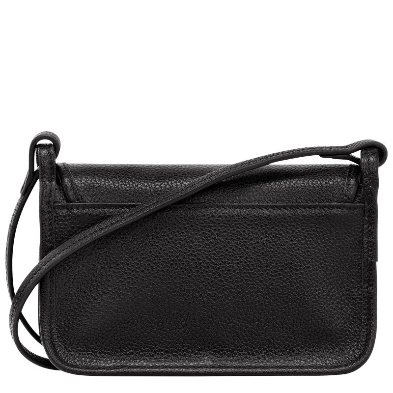 long champ Le FoulonnÉ XS Clutch Leather Női Crossbody Táska Fekete | HUAH9007