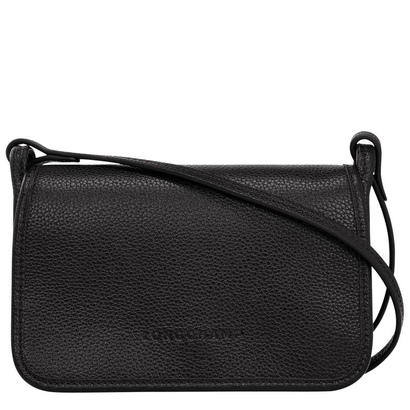 long champ Le FoulonnÉ XS Clutch Leather Női Crossbody Táska Fekete | HUAH9007