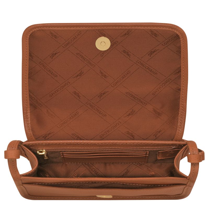 long champ Le FoulonnÉ XS Clutch Leather Női Mini Táskák Caramel | HUAH9350