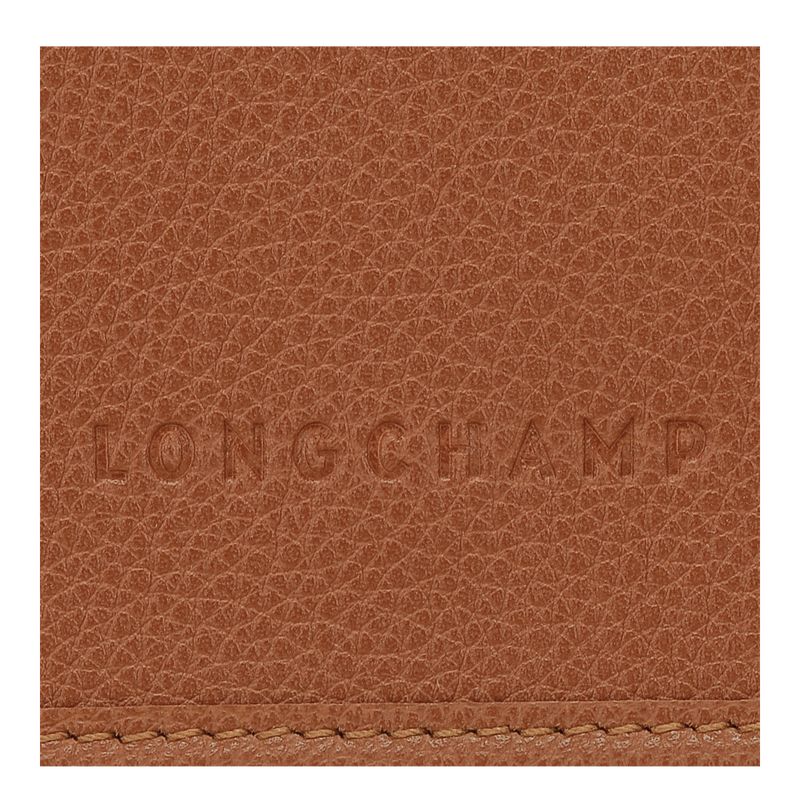 long champ Le FoulonnÉ XS Clutch Leather Női Mini Táskák Caramel | HUAH9350