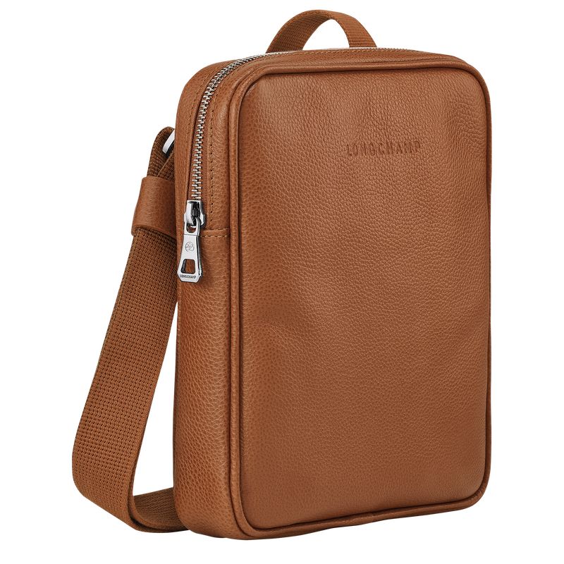 long champ Le FoulonnÉ XS Crossbody Leather Női Mini Táskák Caramel | HUTC9356