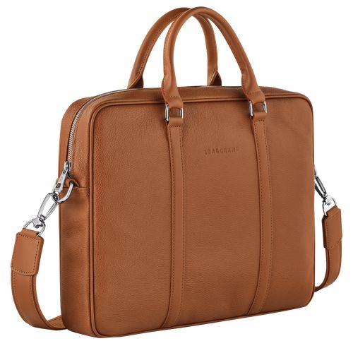 long champ Le FoulonnÉ XS Leather Női Aktatáska Caramel | HUXY8653