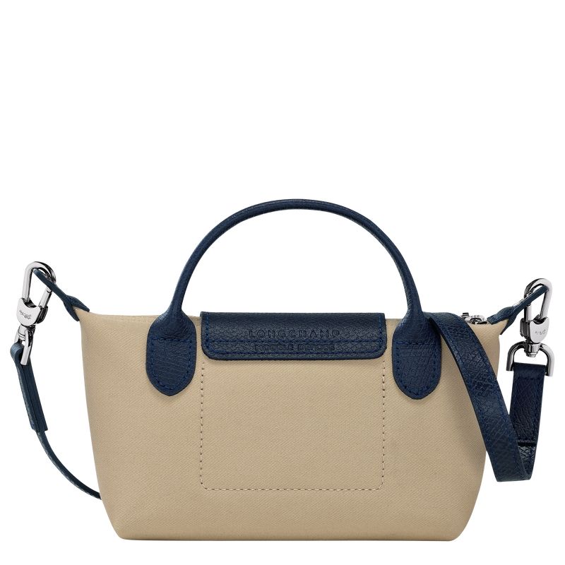 long champ Le Pliage Collection XS Pouch Canvas Női Crossbody Táska Bézs | HUBE9025