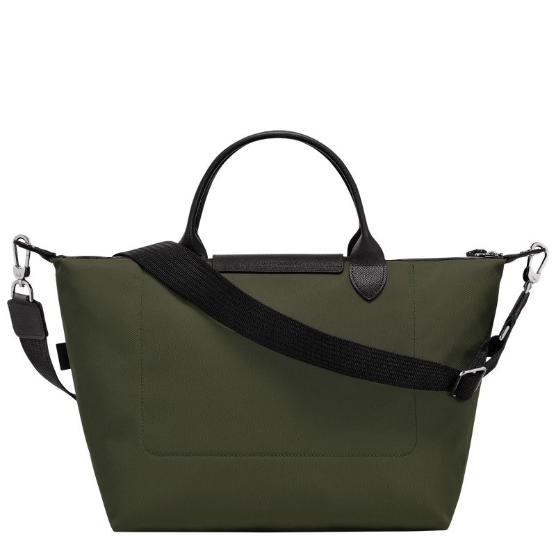 long champ Le Pliage Energy L Recycled canvas Férfi Kézitáska Khaki | HUIL7496