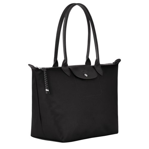 long champ Le Pliage Energy L Tote Recycled canvas Női Válltáskák Fekete | HUWN8790