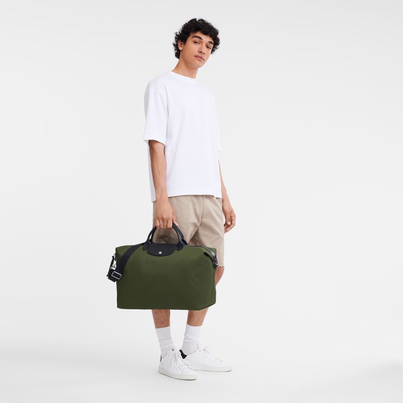 long champ Le Pliage Energy S Recycled canvas Női Utazótáskák Khaki | HUFD8334