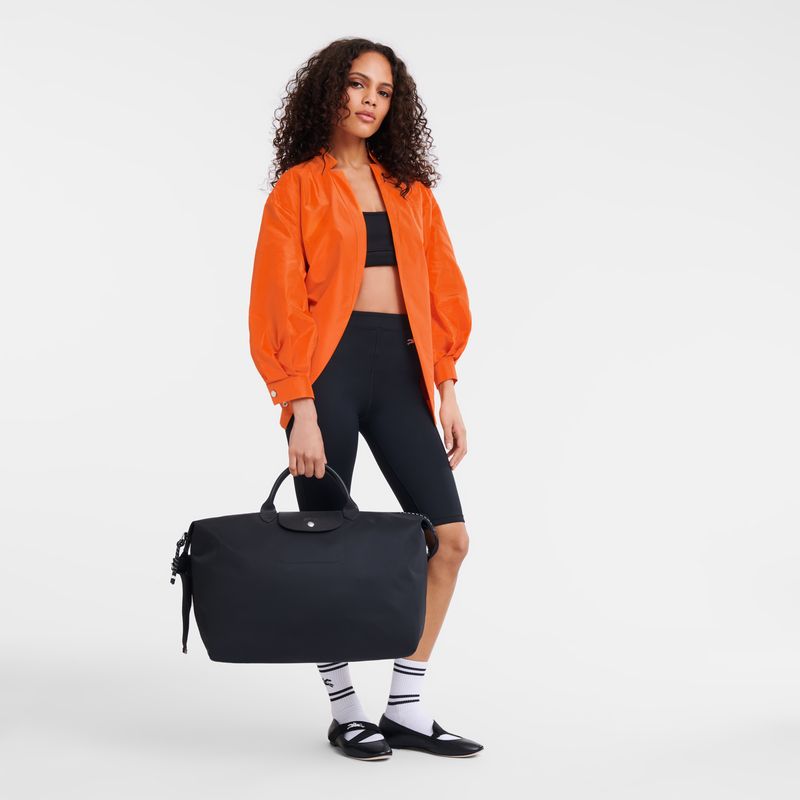 long champ Le Pliage Energy S Recycled canvas Női Utazótáskák Fekete | HUSG8332