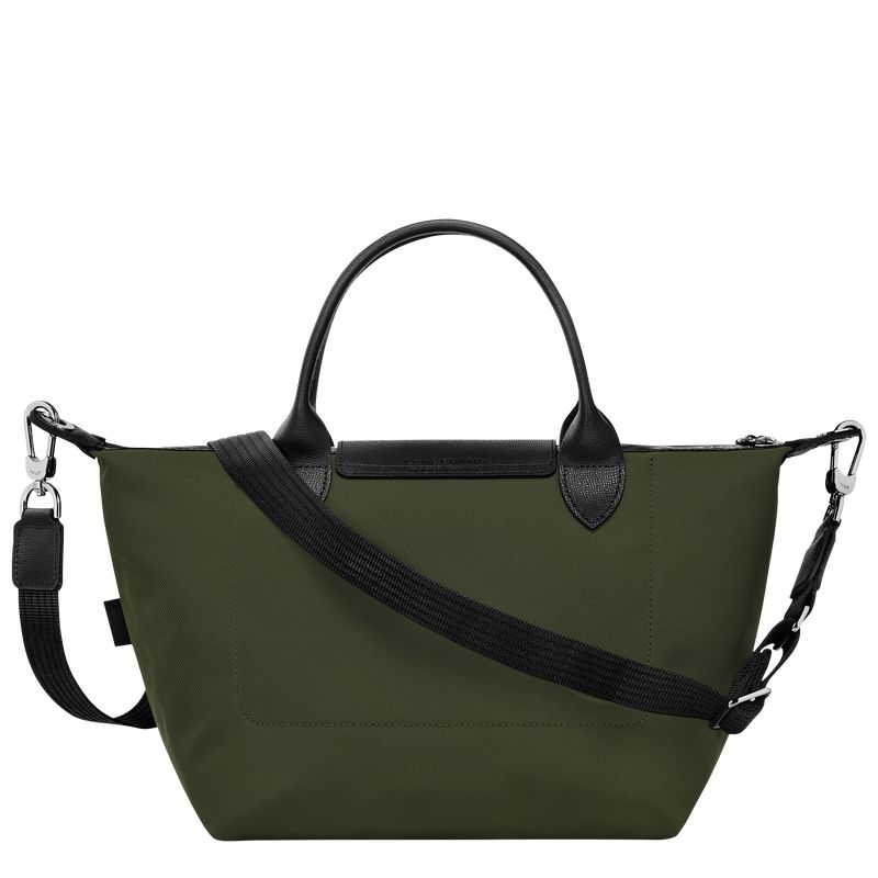 long champ Le Pliage Energy S Recycled canvas Női Kézitáska Khaki | HUNW9229