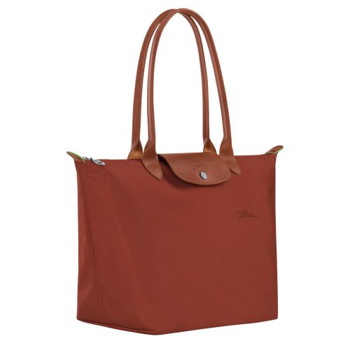 long champ Le Pliage Green L Tote Recycled canvas Női Válltáskák Chestnut | HUNW8816