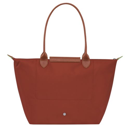 long champ Le Pliage Green L Tote Recycled canvas Női Válltáskák Chestnut | HUNW8816