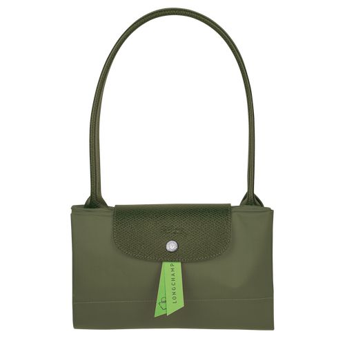 long champ Le Pliage Green L Tote Recycled canvas Női Válltáskák Forest | HUQM8789