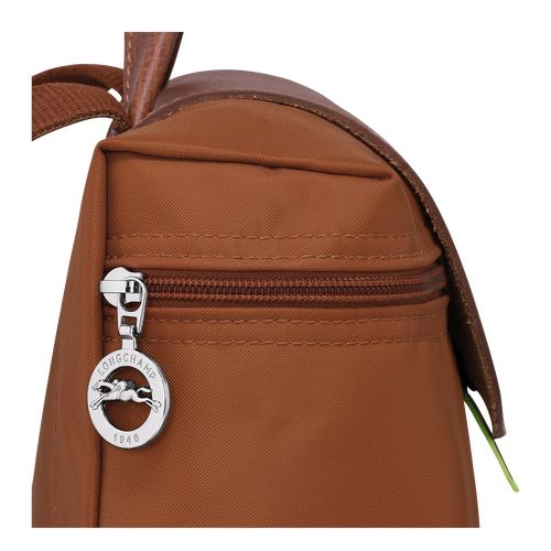 long champ Le Pliage Green M Recycled canvas Férfi Hátizsákok Cognac | HUQM7540