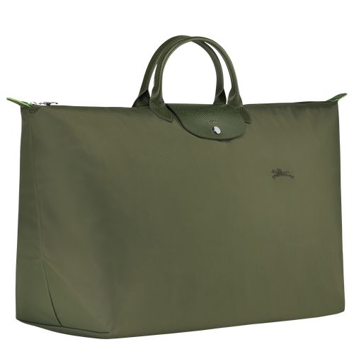 long champ Le Pliage Green M Recycled canvas Férfi Utazótáskák Forest | HUFD7190