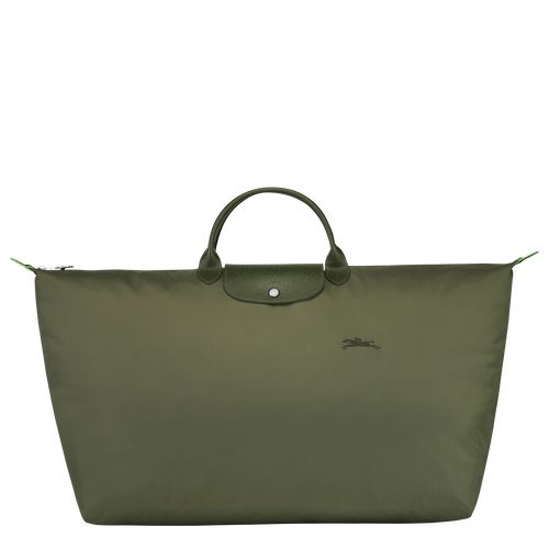 long champ Le Pliage Green M Recycled canvas Férfi Utazótáskák Forest | HUFD7190