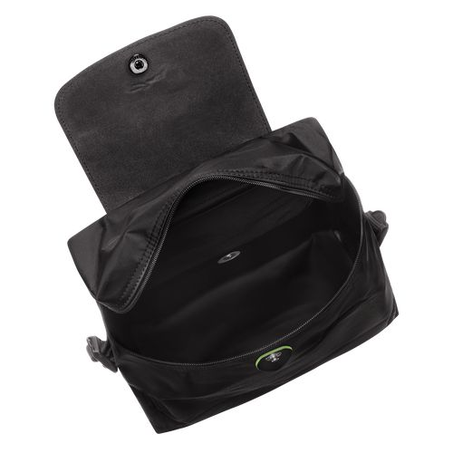 long champ Le Pliage Green M Recycled canvas Női Hátizsákok Fekete | HURV8740