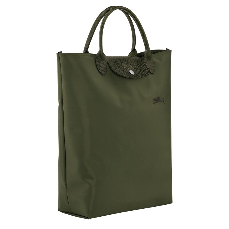 long champ Le Pliage Green M Tote Canvas Női Kézitáska Forest | HUZU9237