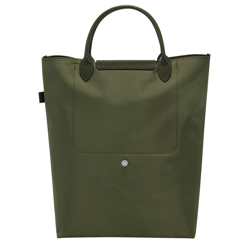 long champ Le Pliage Green M Tote Canvas Női Kézitáska Forest | HUZU9237